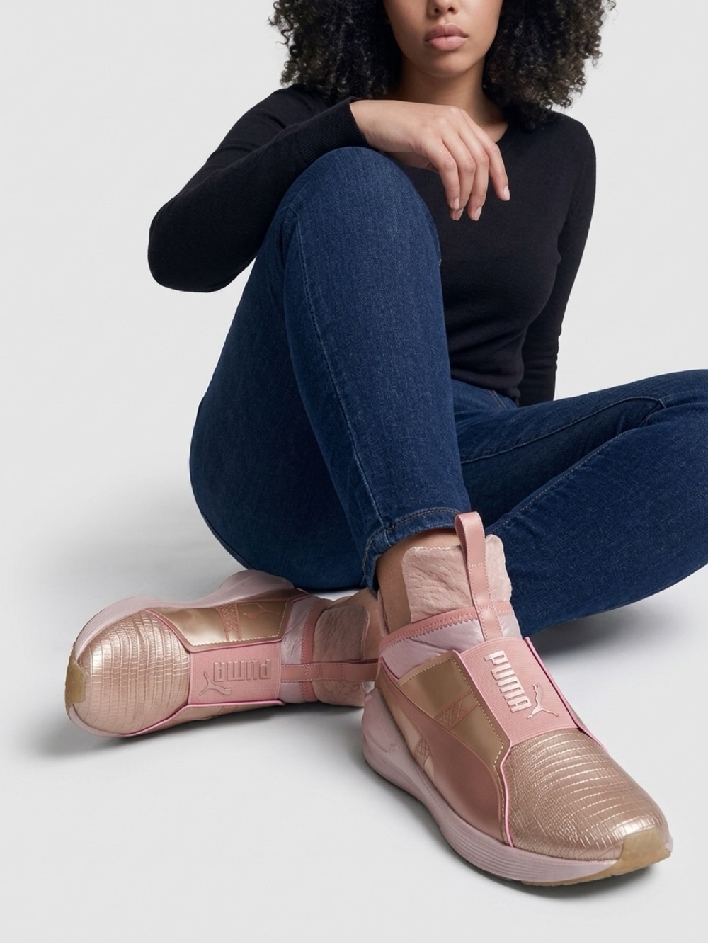 #325-Metallic Pink Womans sneaker